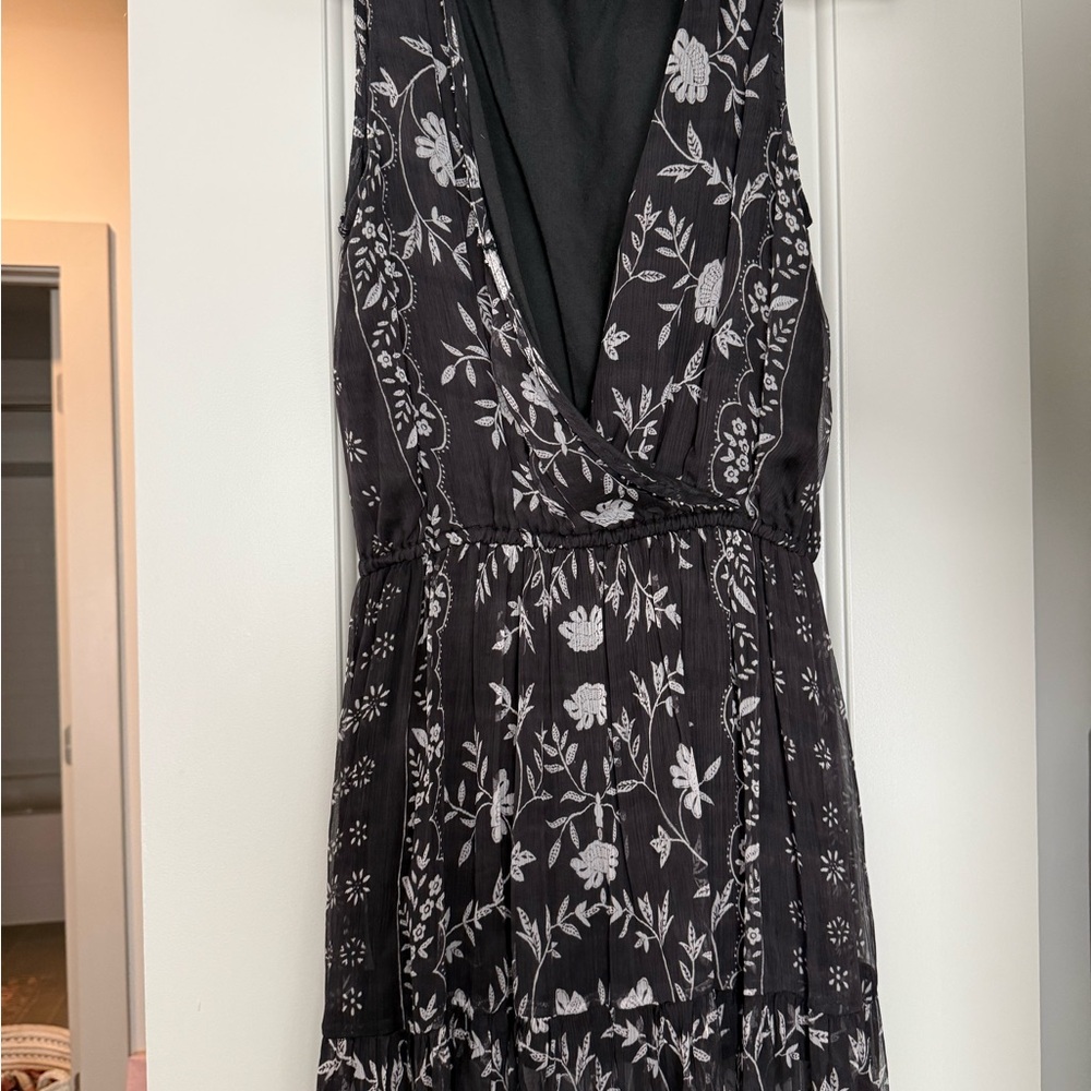 Love Sam Black and White Floral Dress